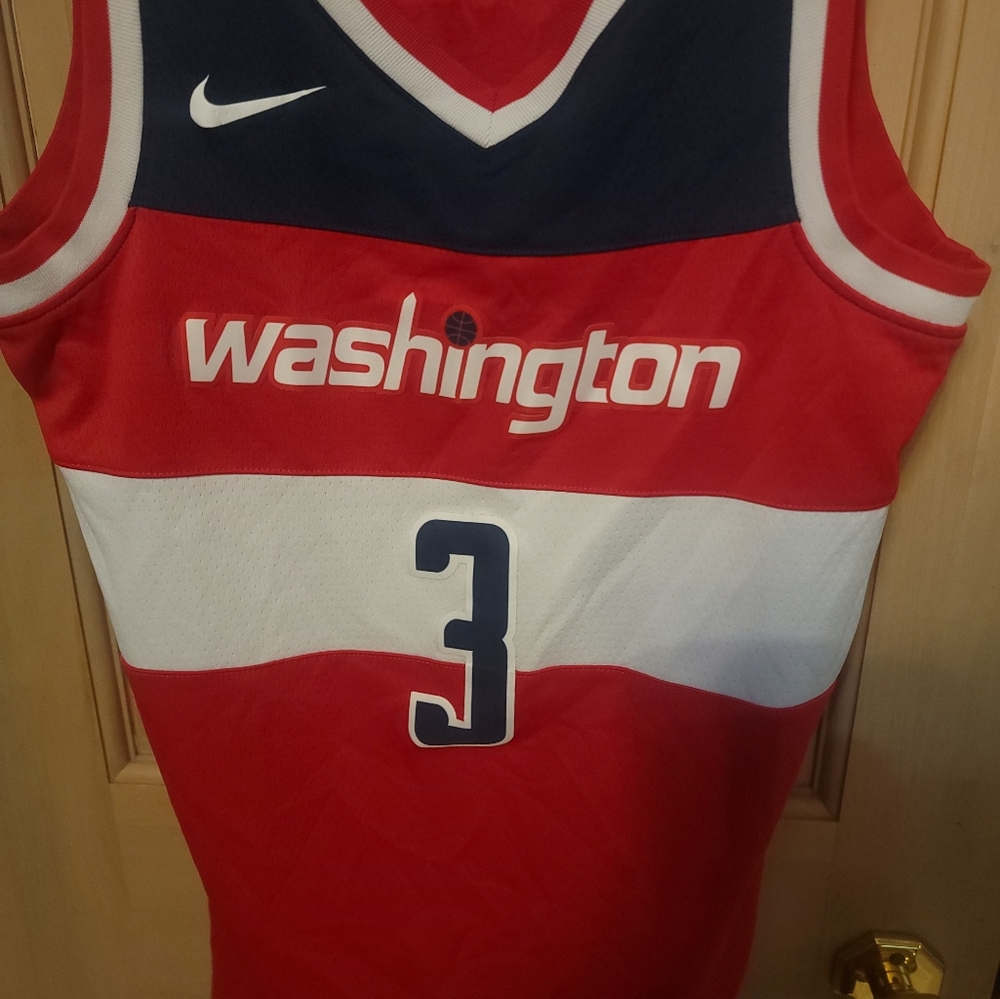 Mens NIKE Sz 40 Small NBA Washington 3 BEAL Athletic JERSEY - Picture 8 of 11
